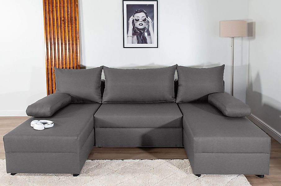 COLLECTION AB Wohnlandschaft "Pico U-Form", Wohnlandschaft,2 X Ottomane,Pol günstig online kaufen