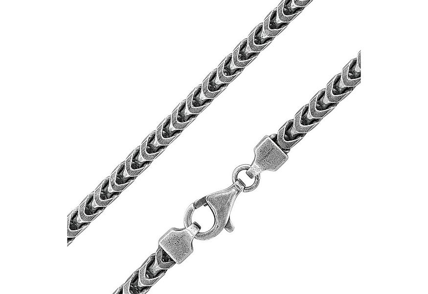trendor Kette ohne Anhänger Herren-Kette 925 Silber Oxydiert Fuchsschwanzke günstig online kaufen