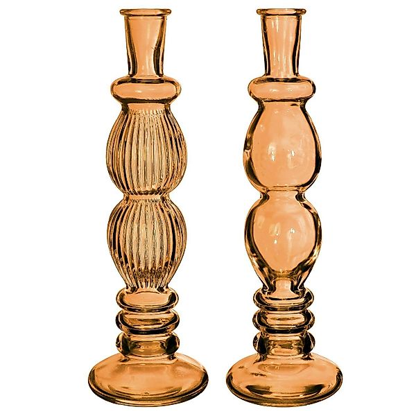 NaDeco Dekovase Glasvase "Florence" in Orange, günstig online kaufen