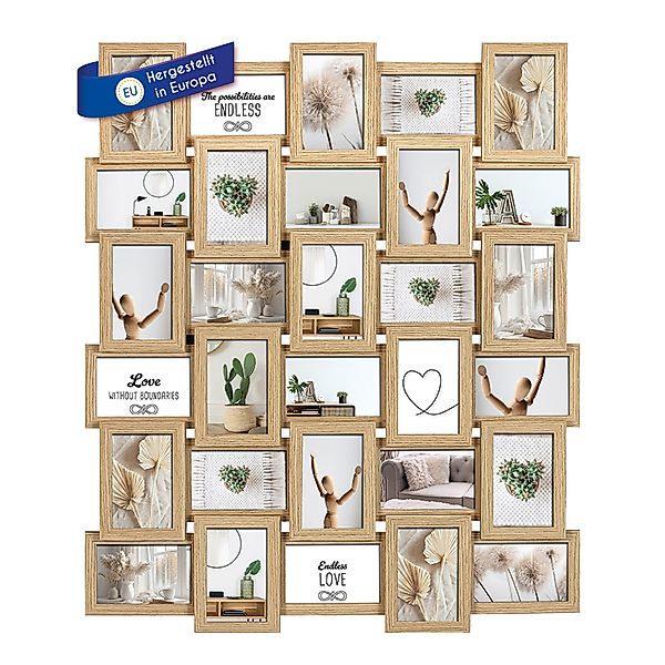 Wackadoo Living Bilderrahmen Collage Nature Groß, günstig online kaufen
