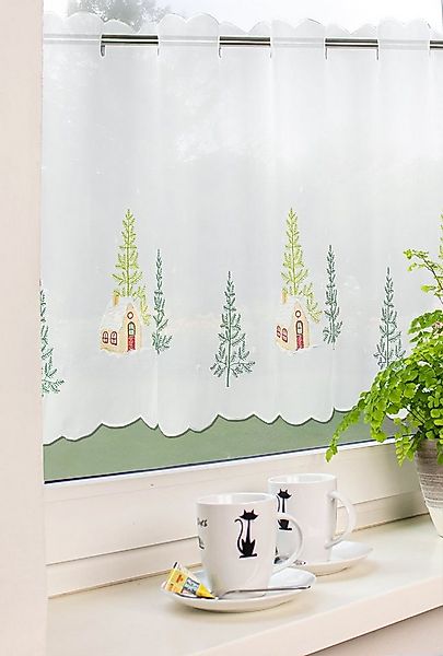 EXPERIENCE Scheibengardine Scheibengardine Weihnachten Winterlandschaft Sch günstig online kaufen