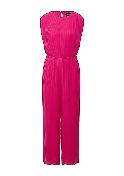 s.Oliver BLACK LABEL Jumpsuit - Eleganter Jumpsuit aus Chiffon mit Plisseef günstig online kaufen