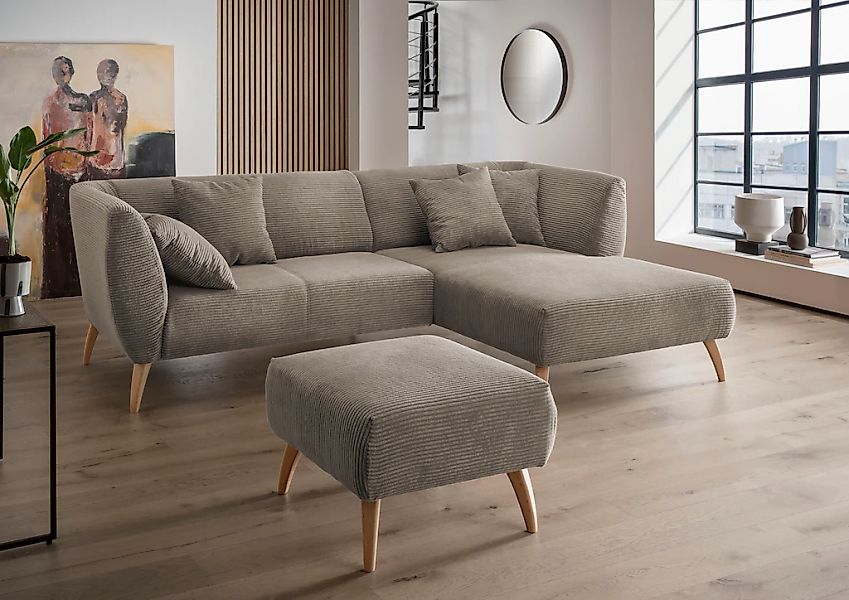 INOSIGN Ecksofa "Colori Polstermöbel mit zeitlos eleganter Rückenführung. L günstig online kaufen