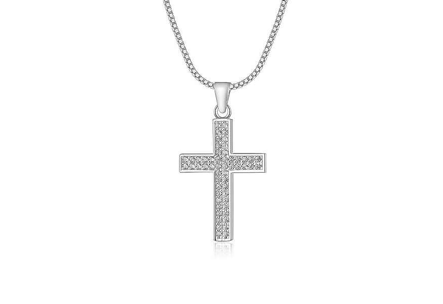 NAHLE Kette mit Anhänger Kreuz Silberkette Kreuz Kette (inkl. Schmuckbox), günstig online kaufen