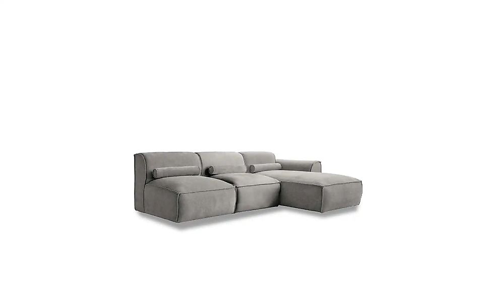 Miuform Ecksofa modular Flex Felix ¦ grau ¦ Maße (cm): B: 244 H: 70 Polster günstig online kaufen