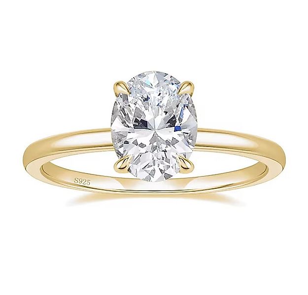 ROUGEMONT Solitärring Extravaganter Damen Solitär Ring Verlobungsring Oval günstig online kaufen