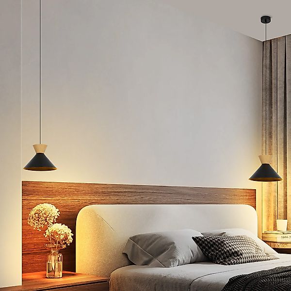 ZMH Pendelleuchte Esszimmer 2 x Schwarz/ günstig online kaufen