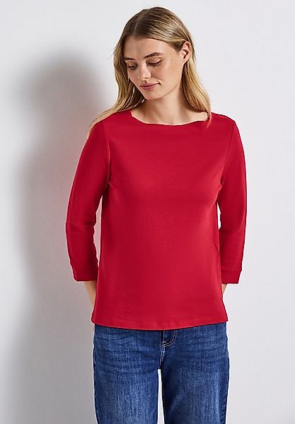 STREET ONE T-Shirt 3/4-Arm Shirt mit U-Boot-Ausschnitt günstig online kaufen