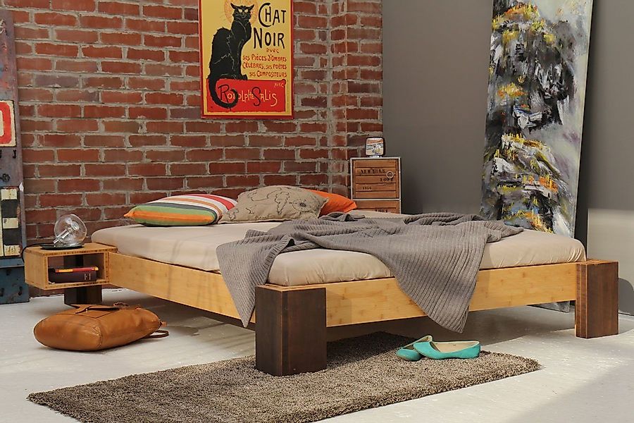 1001 Wohntraum Massivholzbett HAVANNA Bambusbett ohne günstig online kaufen
