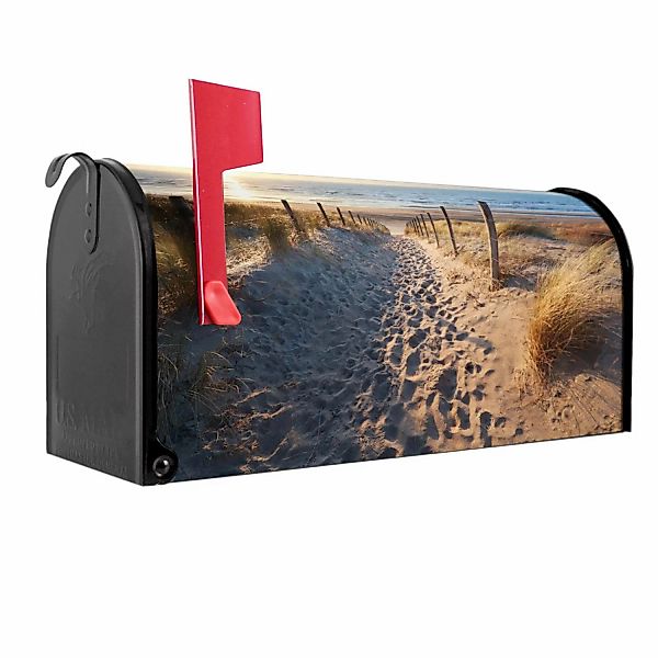 Banjado Amerikanischer Briefkasten Schwarz 48x22x16cm US Mailbox Letterbox günstig online kaufen