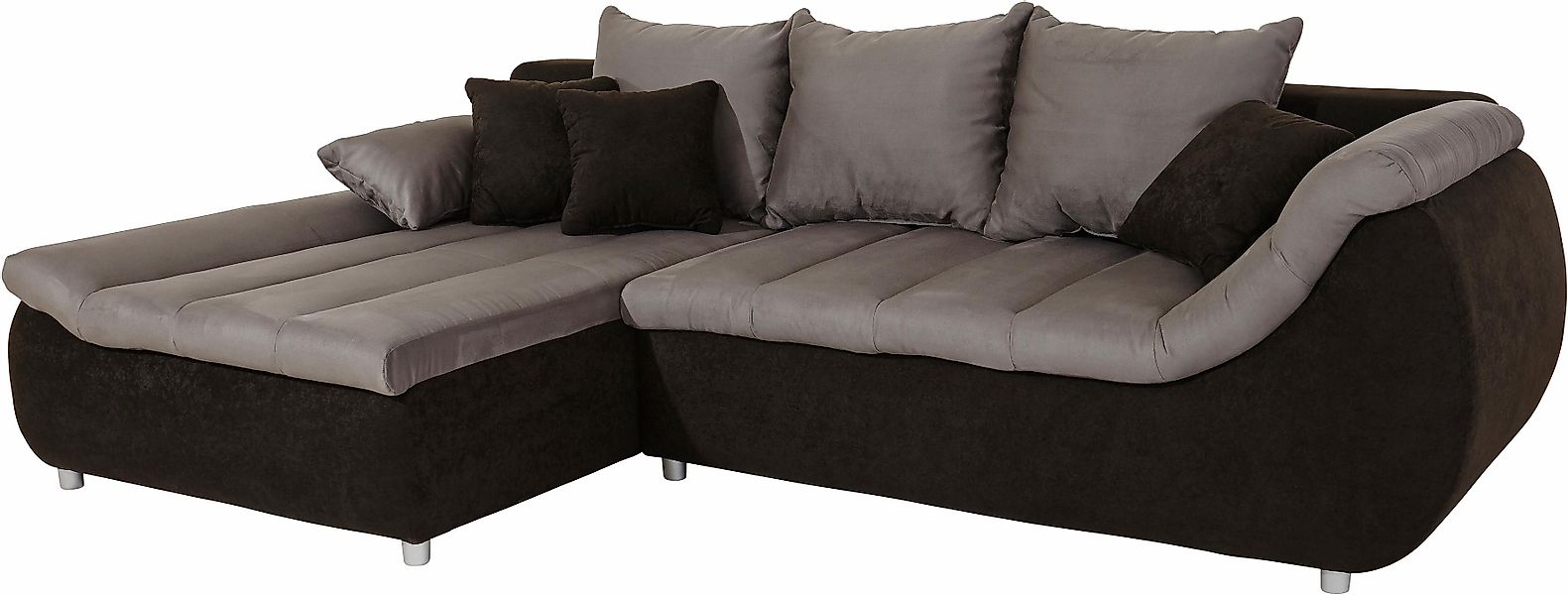 INOSIGN Ecksofa »Imolla modern, Breite 270cm, bequem, aktuelle Steppung im günstig online kaufen
