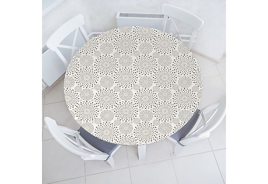 Abakuhaus Tischdecke Rundum-elastische Stofftischdecke, Abstrakt Blumenschm günstig online kaufen