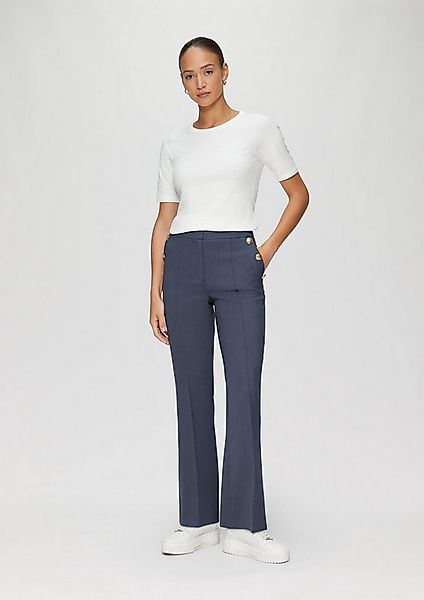 s.Oliver Chinos Hose Hose mit hohem Bund und dekorativen Knöpfen günstig online kaufen