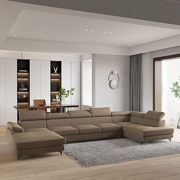 Masseno Ecksofa MONTIVA mit Schlaffunktion U-Form, günstig online kaufen