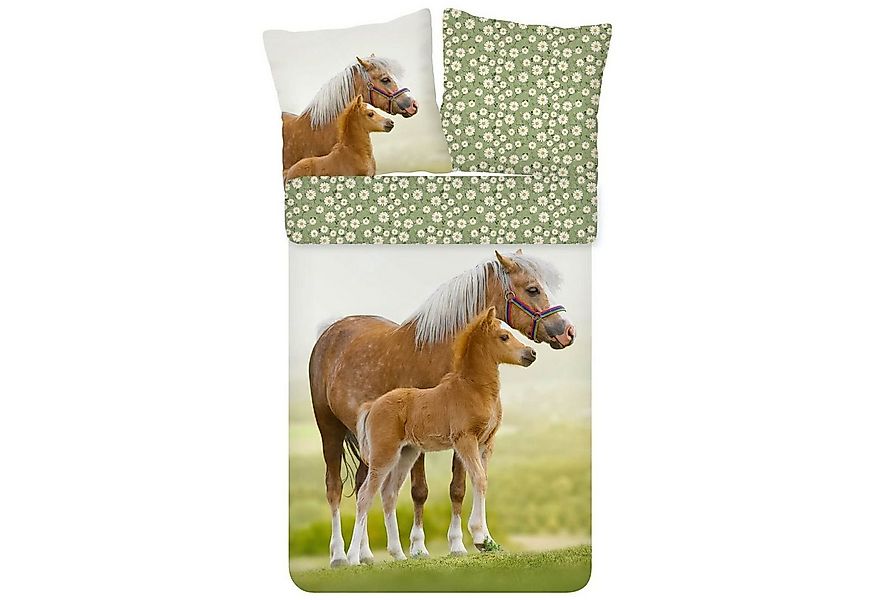 ESPiCO Kinderbettwäsche Pferd Trendy Bedding, Renforcé, 2 teilig, Tiermotiv günstig online kaufen