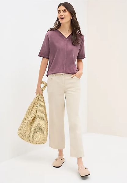 V-Neck Shirt im Washed-Look günstig online kaufen
