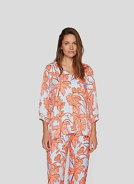 Rabe Klassische Bluse Rabe Bluse mit floralem Allover-Print und 3/4-Arm günstig online kaufen
