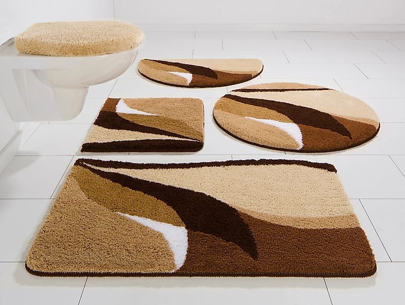 OTTO home Badematte "Magnus, Badvorleger, Badezimmer Teppich" Höhe 20 mm ru günstig online kaufen