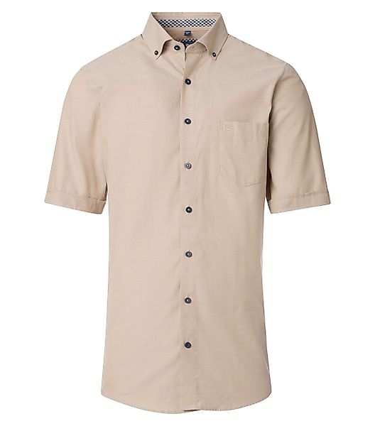 Redmond Kurzarmhemd uni Modern Fit günstig online kaufen