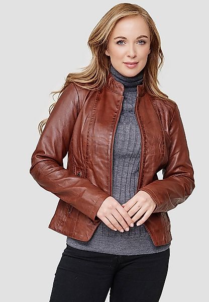 Mouflon Lederjacke Kira Stehkragen günstig online kaufen