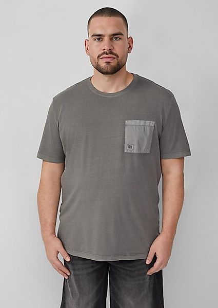 s.Oliver Kurzarmshirt T-Shirt mit Brusttasche und Garment Dye günstig online kaufen