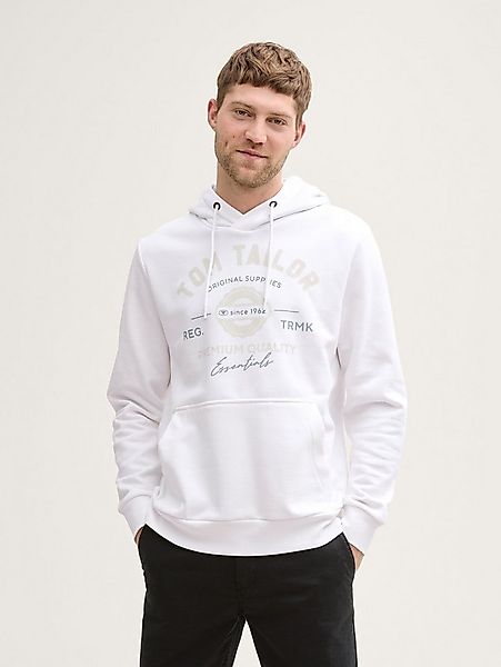 TOM TAILOR Sweatshirt Strick & Sweatshirts Hoodie Sweatshirt mit Logo-Print günstig online kaufen