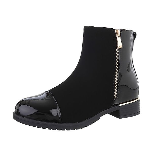 Ital-Design Damen Elegant Stiefelette (87417746) Blockabsatz günstig online kaufen