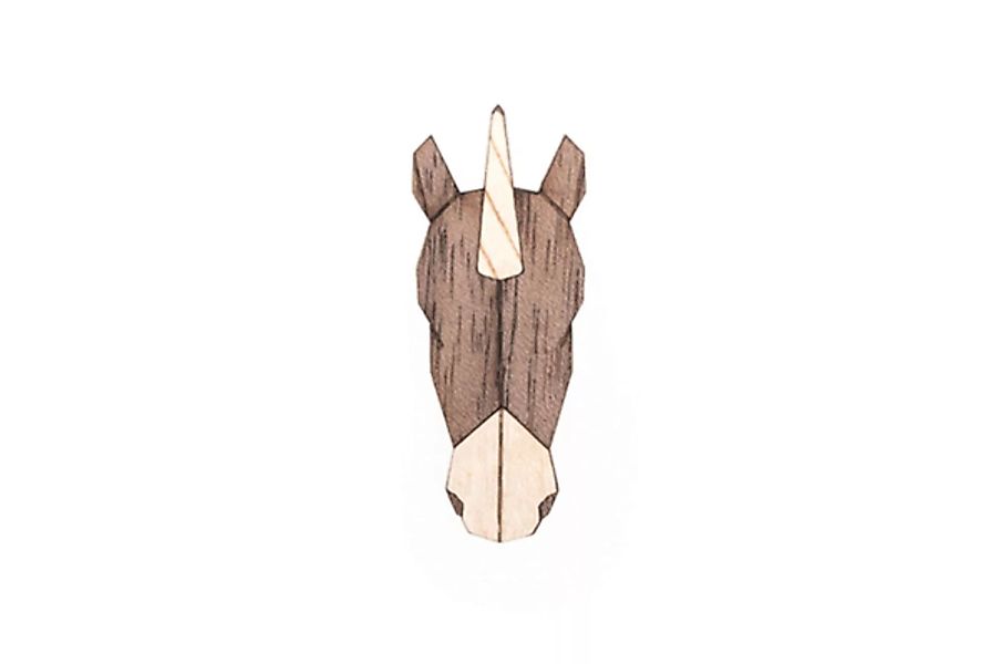 Brosche Aus Holz "Unicorn Brooch" günstig online kaufen
