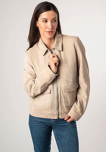Mauritius Lederjacke "MWYaima" mit Hemdkragen, aufgesetzten Taschen günstig online kaufen