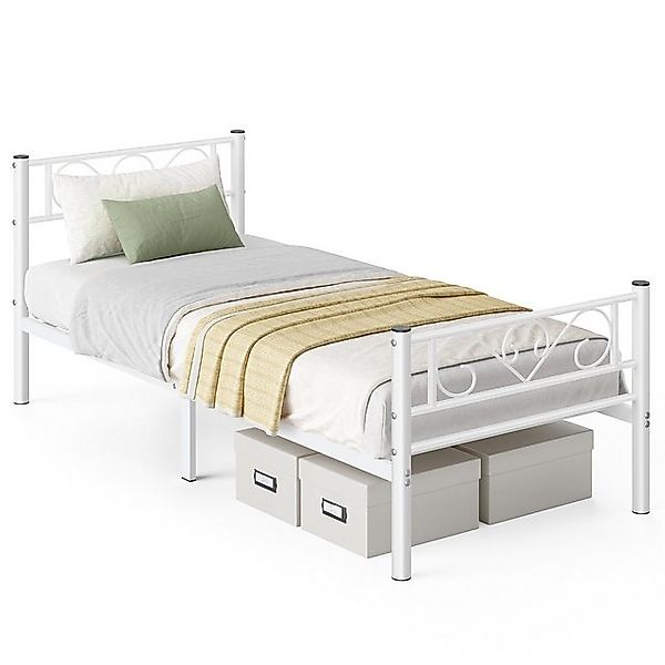 VASAGLE Bettgestell Bettrahmen Metallbett (90 x 200 cm), Einzelbett günstig online kaufen