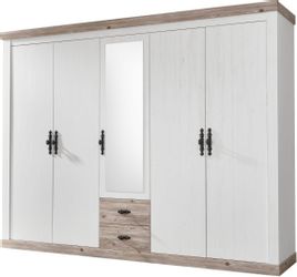 Home affaire Drehtürenschrank "Florenz Landhausschrank,rustikale Metallgrif günstig online kaufen