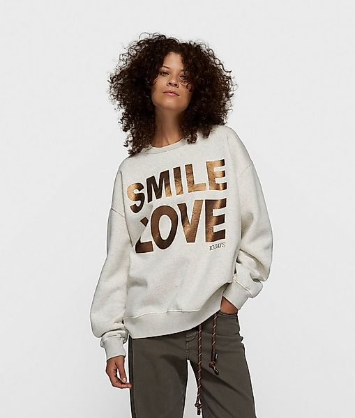 10DAYS Rundhalspullover statement sweater smile love günstig online kaufen