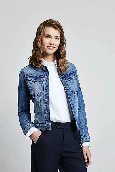 bugatti Jeansjacke, ohne Kapuze, in Used-Optik günstig online kaufen