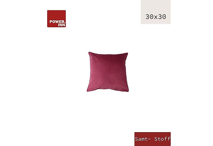 POWER INN Kissenbezug POWER INN® Kissenbezug Samtstoff, Quadratisch günstig online kaufen