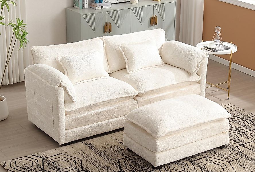 LVHOM Loungesofa Polsterecke/Relaxliege/Ecksofa mit Fußstütze, 2 günstig online kaufen