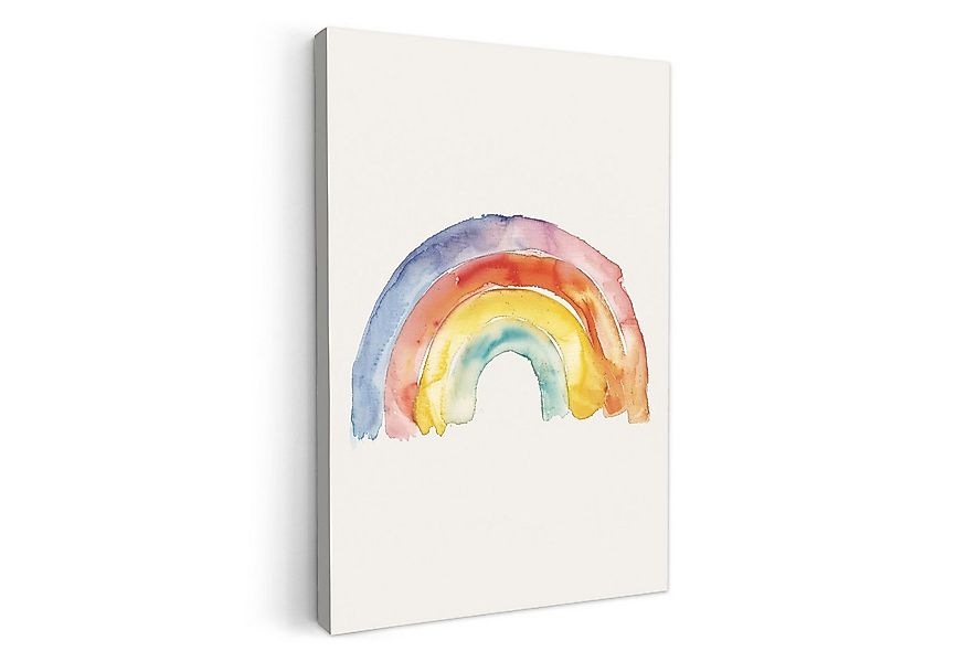 OneMillionCanvasses® Leinwandbild Regenbogen - Aquarell - Farbenfroh, Fotod günstig online kaufen