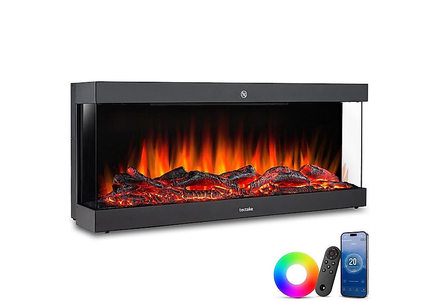 tectake Elektrokamin Elektro-Wandkamin, 2 Leistungsstufen mit 900 W und 180 günstig online kaufen