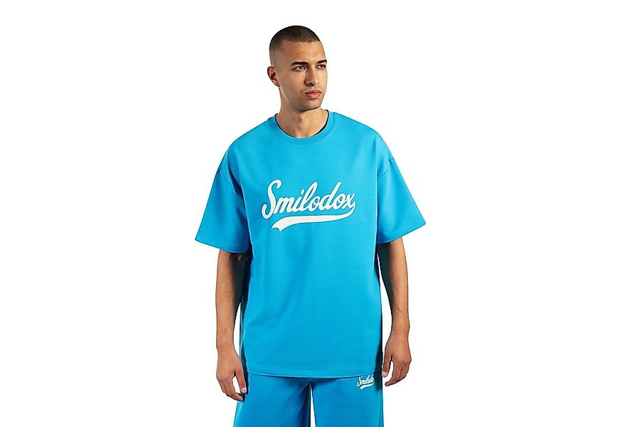 Smilodox T-Shirt Lorik, Locker geschnittenes Oversize Shirt mit Retro Front günstig online kaufen