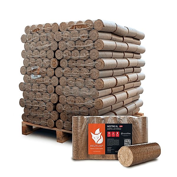HEIZFUXX Holzbriketts Nestro XL Red, 960 kg, (Palette, 96-St) günstig online kaufen