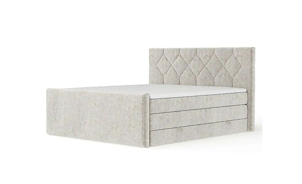 Boxspringbett mit Stauraum   ¦ beige ¦ Maße (cm): B: 162 H: 118 Betten > Ko günstig online kaufen