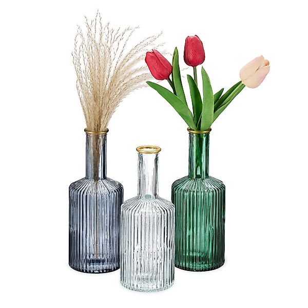 relaxdays Dekovase Vasen 3er Set (3 günstig online kaufen