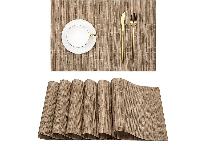 OKWISH Platzset 6er Tischsets Platzdeckchen Platz-Matten 30x45 cm, (flegele günstig online kaufen