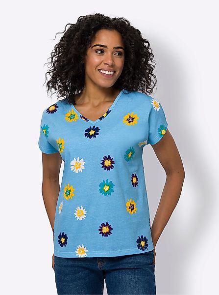 Classic Basics Kurzarmshirt "V-Shirt" 1 Stk. tlg. günstig online kaufen