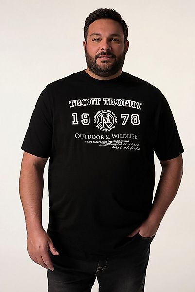 Men Plus T-Shirt T-Shirt Halbarm Brustprint günstig online kaufen