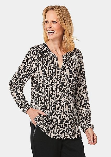 GOLDNER Kurzarmbluse Elegantes Blusenshirt mit V-Ausschnitt Schlupfbluse mi günstig online kaufen