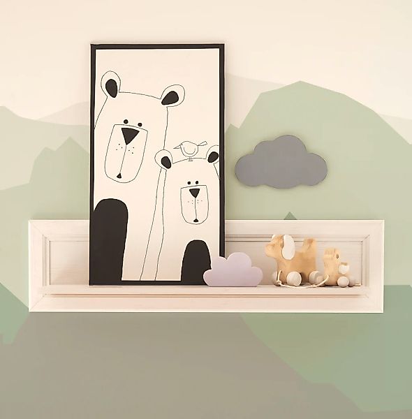 Begabino Wandboard "Jasmin", im Landhaustil, Wandregal bis 5 kg belastbar günstig online kaufen