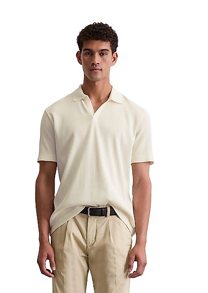 Marc OPolo Poloshirt "mit elastischer Rippstruktur" günstig online kaufen