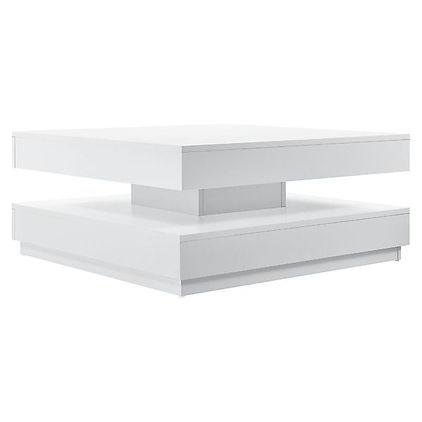en.casa Couchtisch, »Florenz« Beistelltisch drehbar 76x76x38cm günstig online kaufen