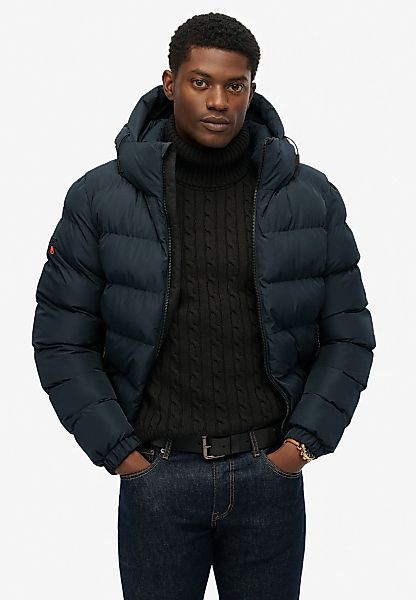 Superdry Steppjacke "HOODED SPORTS PUFFER JACKET" mit Kapuze Kunstfaser, re günstig online kaufen