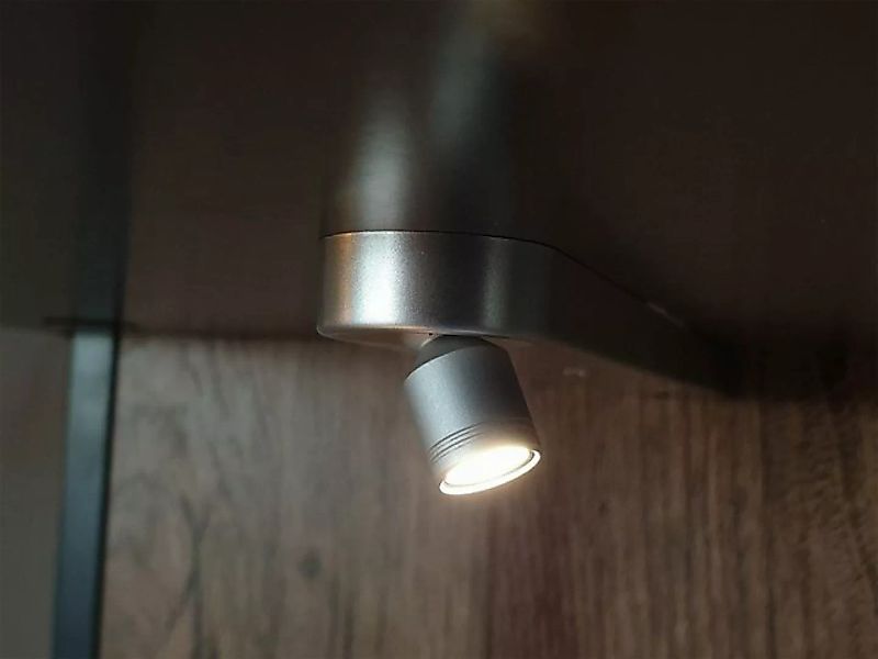 möbelando Aktenschrank Manhattan LED-Objektbeleuchtung 2er-Set, warmweiß, m günstig online kaufen